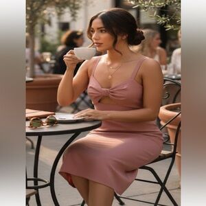 BHLDN Blush Backless Dress